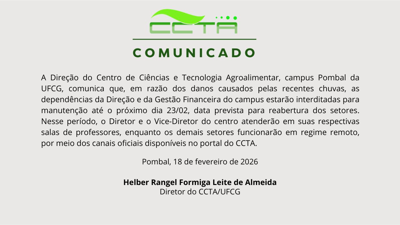 Comunicação Institucional do CCTA